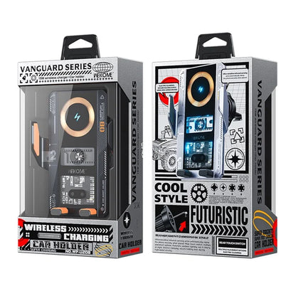 WEKOME WP-U208 Vanguard Series Mechanical Transparent Wireless Charging Car Holder