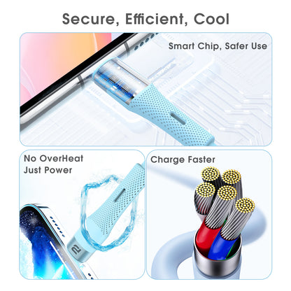 USB-C to Lightning Charge & Sync Cable 1.2M (Soft Silicon)(27W)