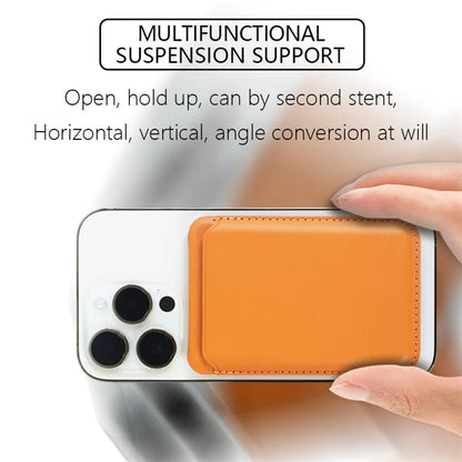 TASX AD366 MagSafe Card Holder – Leather Sleeve with Multifunctional Kickstand