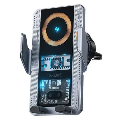 WEKOME WP-U208 Vanguard Series Mechanical Transparent Wireless Charging Car Holder