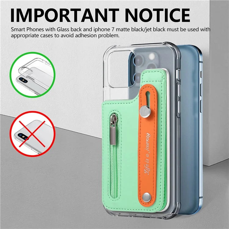 TASX KB-62 RFID Blocking Phone Wallet – Leather Card Bag with Wristband, Kickstand & Zipper