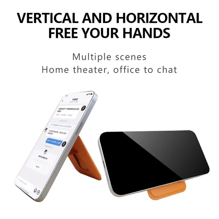 TASX AD366 MagSafe Card Holder – Leather Sleeve with Multifunctional Kickstand