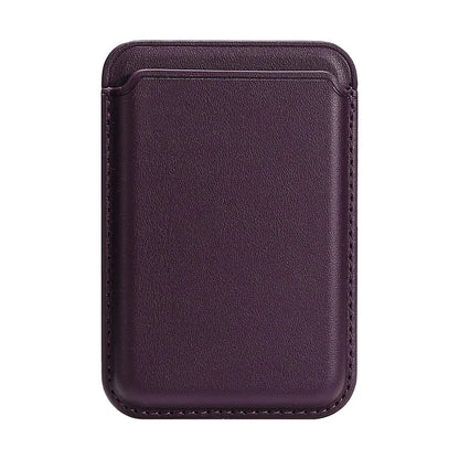 TASX Double Ring MagSafe Card Holder – Slim PU Leather Attachment for Phones