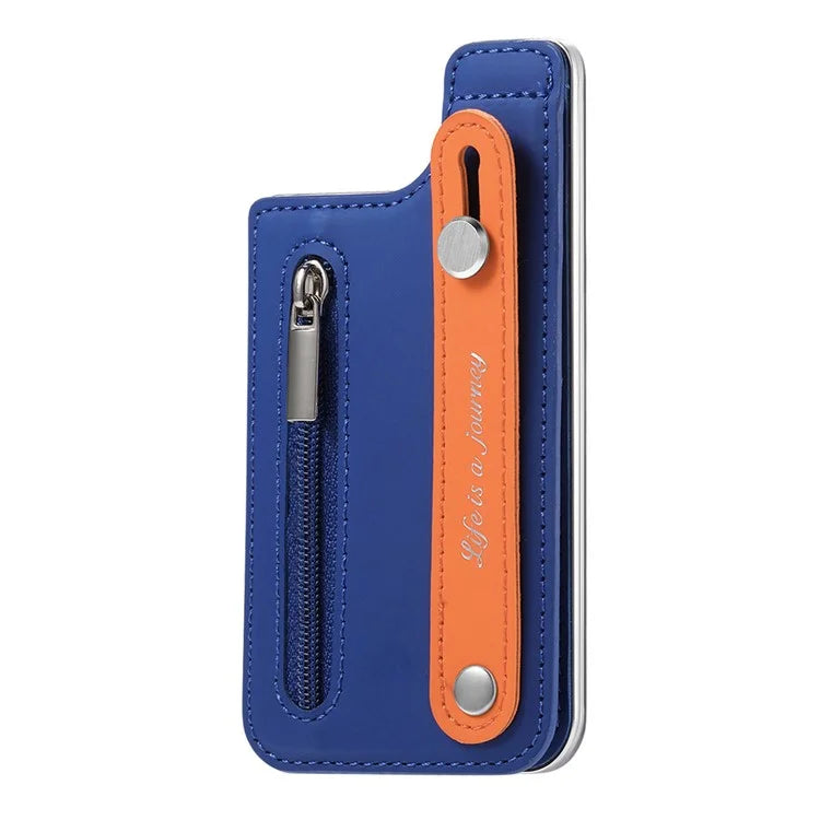 TASX KB-62 RFID Blocking Phone Wallet – Leather Card Bag with Wristband, Kickstand & Zipper