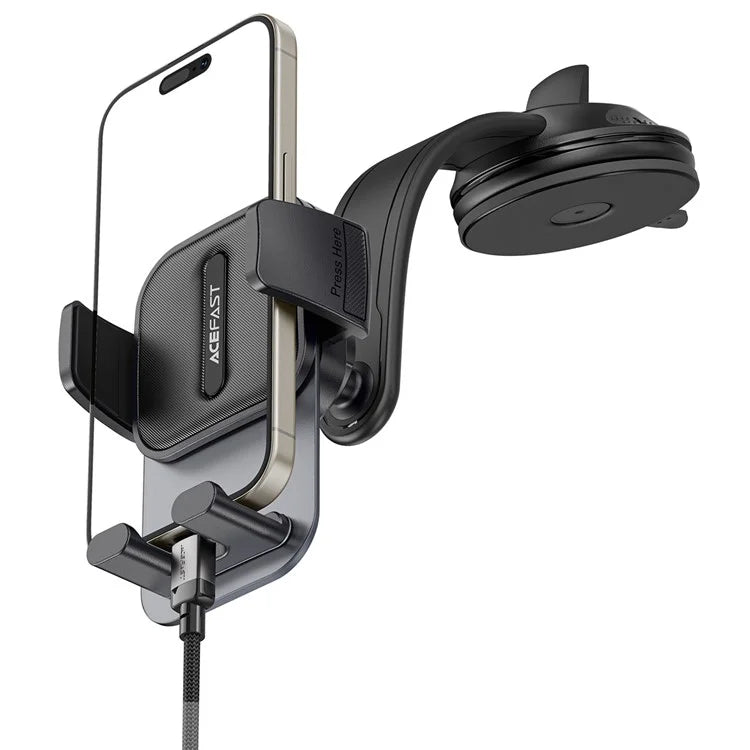 ACEFAST D26 Car Phone Holder – Center Console Press-Type Clamp Stand
