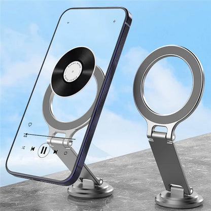 TASX MG07 Car Adhesive Mount – MagSafe Phone Holder, Foldable Bracket