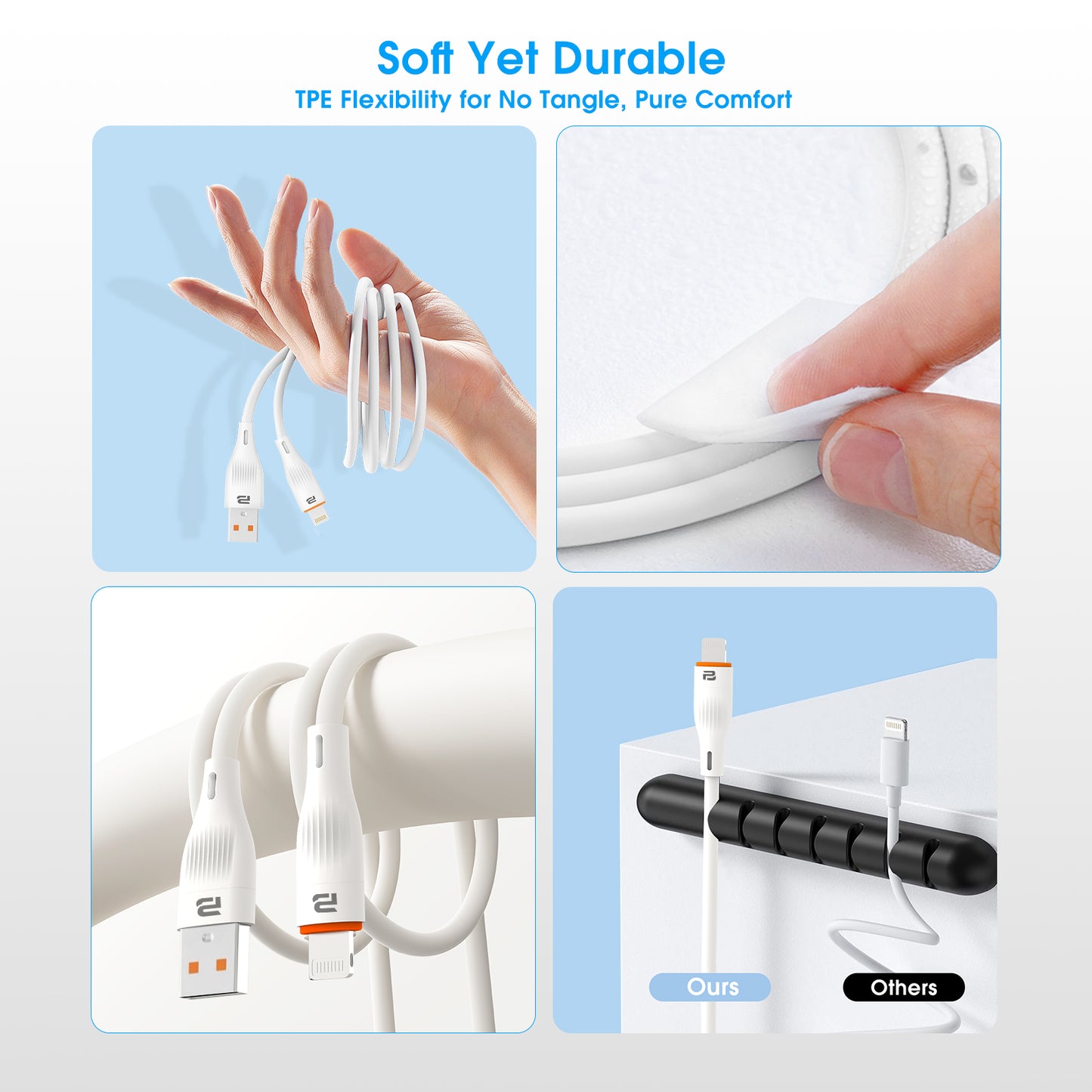 USB-A to Lightning Charge & Sync Cable 1.2M