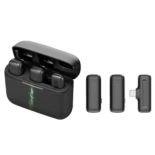 TASX J13 2Pcs Wireless Lavalier Microphone – Type-C, Omnidirectional Sound Pickup