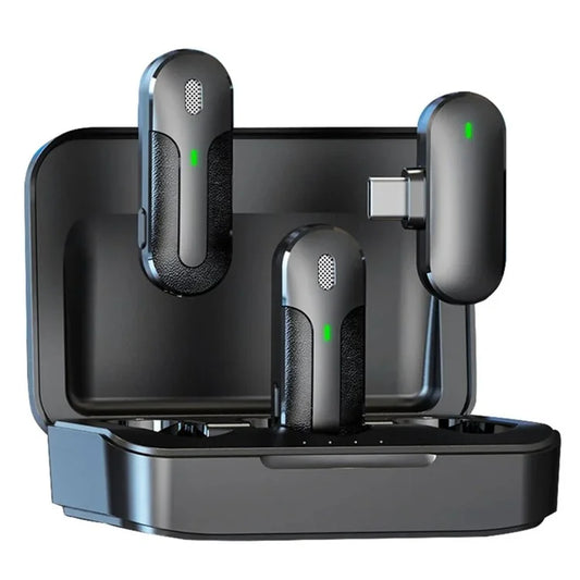 TASX M8 Wireless Lavalier Microphones – Dual Type-C Mics with Noise Cancellation