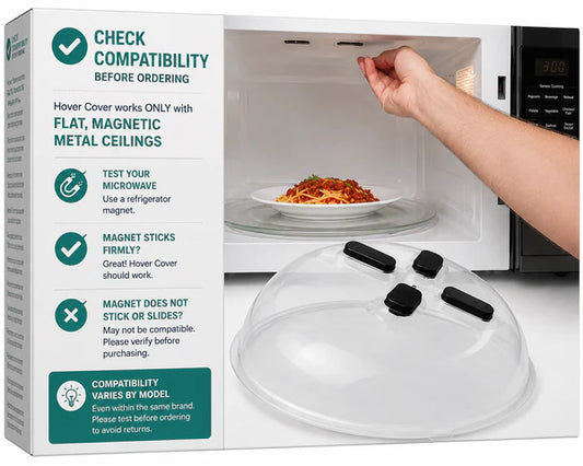 XTRA HoverCover Magnetic Microwave Splatter Cover