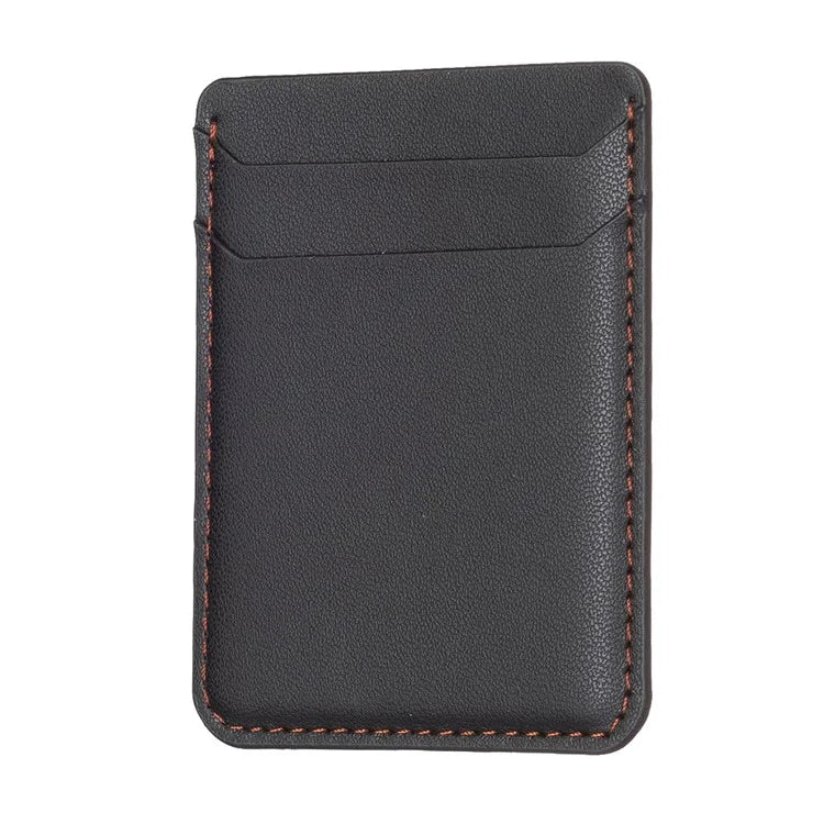 TASX BFK12 Stick-On Card Holder – Litchi Leather Credit Card Sleeve for Phone