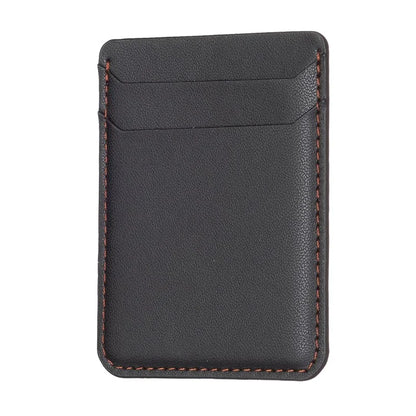 TASX BFK12 Stick-On Card Holder – Litchi Leather Credit Card Sleeve for Phone