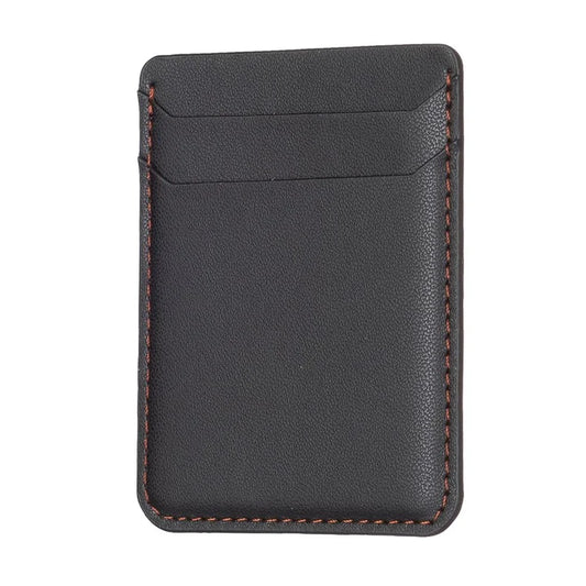 TASX BFK12 Stick-On Card Holder – Litchi Leather Credit Card Sleeve for Phone