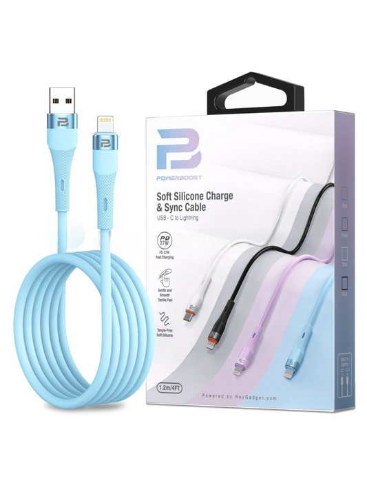 USB-A to Lightning Charge & Sync Cable 1.2M (Soft Silicon)