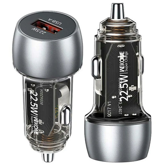 WEKOME WP-C57 22.5W USB-A Car Charger Fast Charging Aluminum Alloy Adapter
