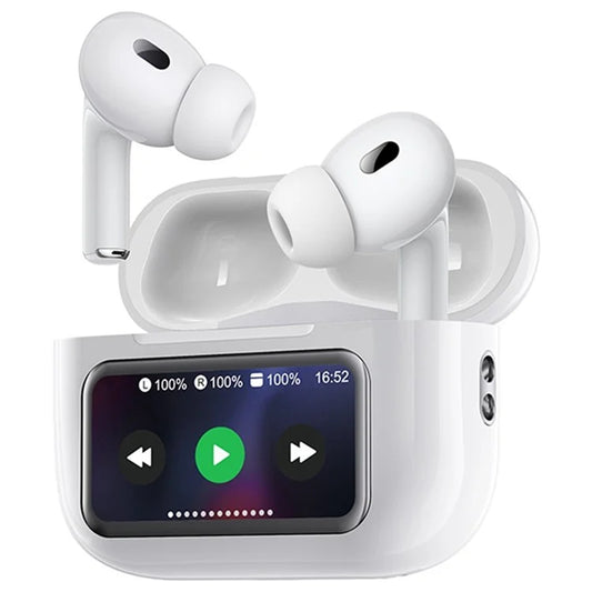 TASX LCD Screen ANC+ENC Noise Cancellation Wireless Bluetooth Earphones