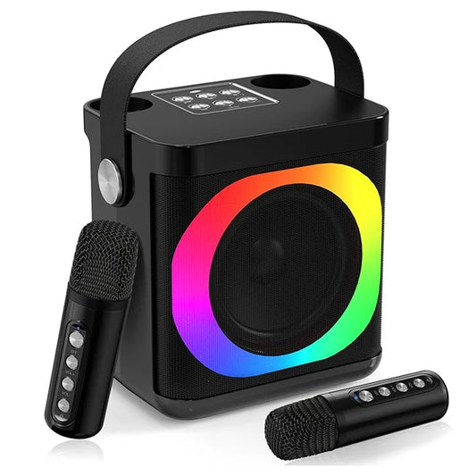 TASX YS307 Home RGB Light Karaoke Bluetooth Speaker with Microphones
