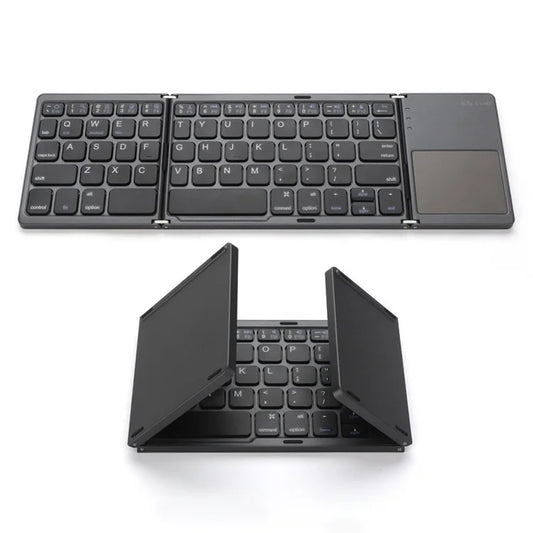 TASX Mini Folding Wireless Bluetooth Keyboard – Compact with Touchpad