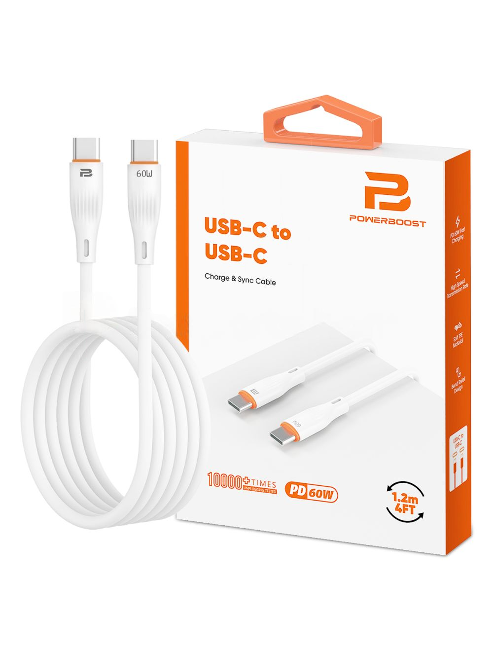 USB-C to USB-C Charge & Sync Cable 1.2M(60W)