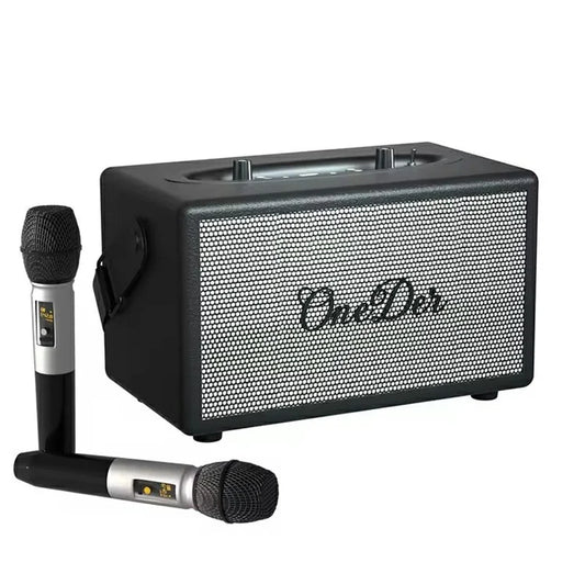 TASX D7 Retro Leather Bluetoot Outdoor Portable Karaoke Machine