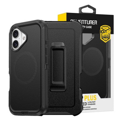 IPhone 17 Shockproof Robot Armor Case with Belt Clip & MagSafe | Rugged Dual-Layer Protection