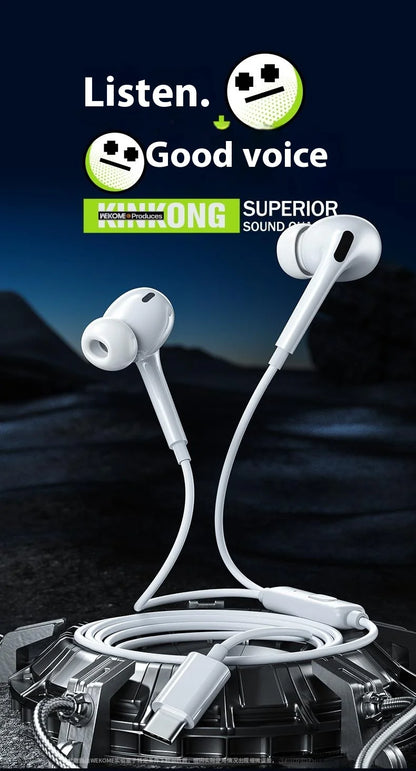 WEKOME YB06 3.5mm In-Ear Wired Earphones with 10mm Driver