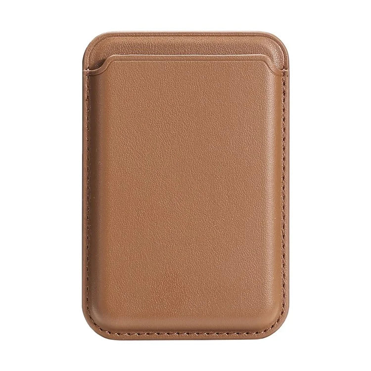 TASX Double Ring MagSafe Card Holder – Slim PU Leather Attachment for Phones