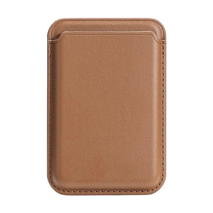 TASX Double Ring MagSafe Card Holder – Slim PU Leather Attachment for Phones