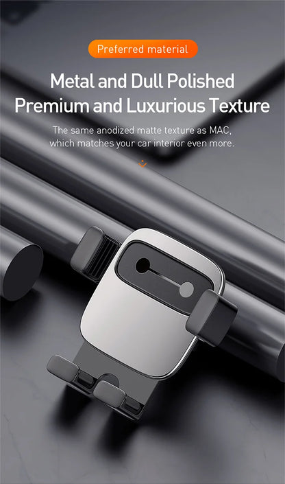 BASEUS Car Phone Holder – Air Vent Gravity Mount for Navigation & Vehicle