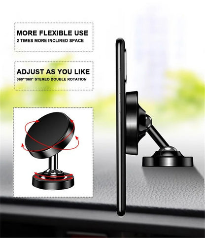 TASX Powerful Magnetic Dashboard Car Mount - 360° Rotatable Phone Holder