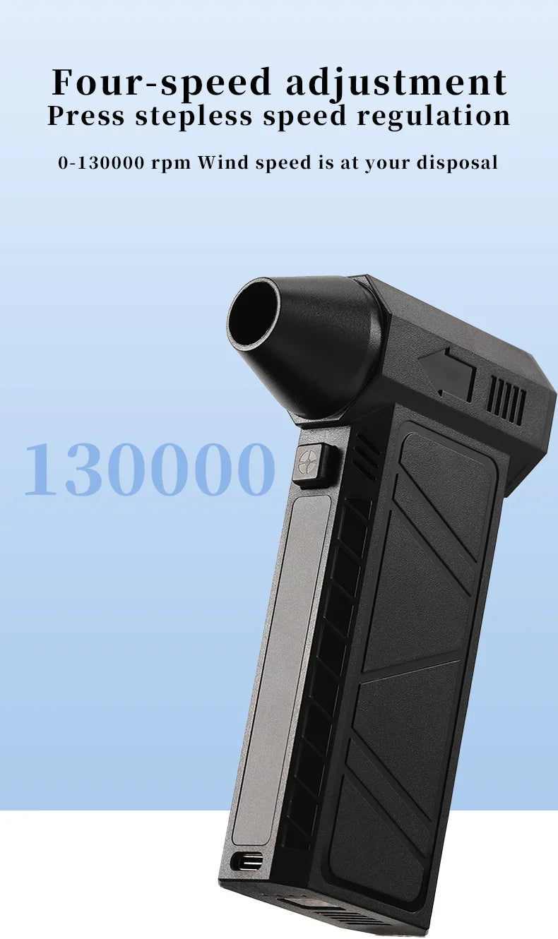 TASX S7 Handheld Mini Turbo Fan with Brushless Motor and High-Power Blower