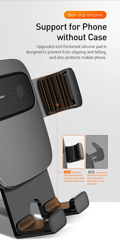 BASEUS Car Phone Holder – Air Vent Gravity Mount for Navigation & Vehicle