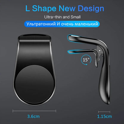 TASX Magnetic Air Vent Phone Holder - Adhesive Car Mount