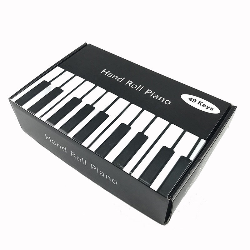 TASX Hand Roll Piano Pads Flexible Battery USB Powered (49 Keys)