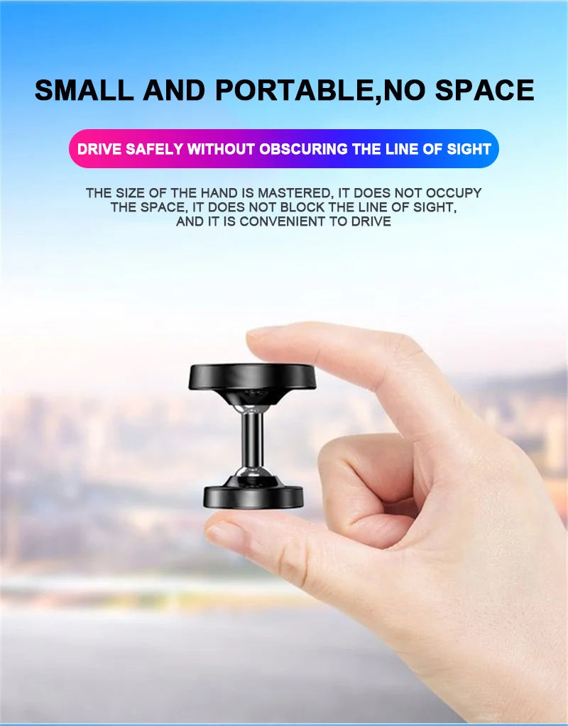 TASX Powerful Magnetic Dashboard Car Mount - 360° Rotatable Phone Holder