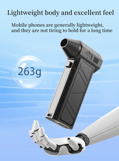 TASX S7 Handheld Mini Turbo Fan with Brushless Motor and High-Power Blower