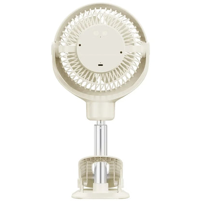 TASX RD12 Rechargeable Clip-On Desk and Telescopic Floor Fan with Rotating Design