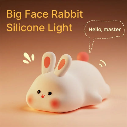 TASX K1153 Cute Rabbit Mini Night Light with RGB Dimming for Kids