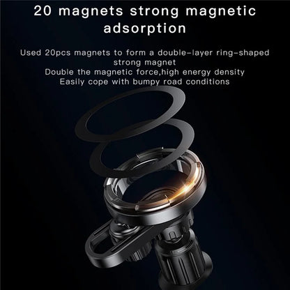 YESIDO C157 MagSafe Car Phone Holder – 360° Rotation Air Vent Mount