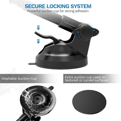 TASX Universal Magnetic Car Phone Mount - Adjustable Strong Holder