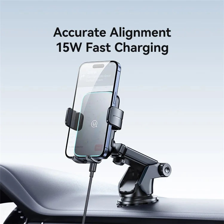 TASX CD229 Wireless Car Charger Phone Mount Dashboard / Windshield with Suction Cup