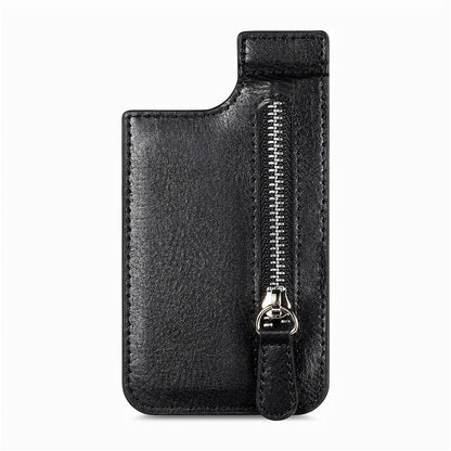 TASX KB-29 Retro Leather  Card Holder – Multifunctional Wallet with Kickstand & Zipper