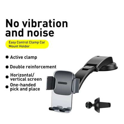 BASEUS Easy Control Clamp Car Phone Holder – Air Vent & Dashboard Mount