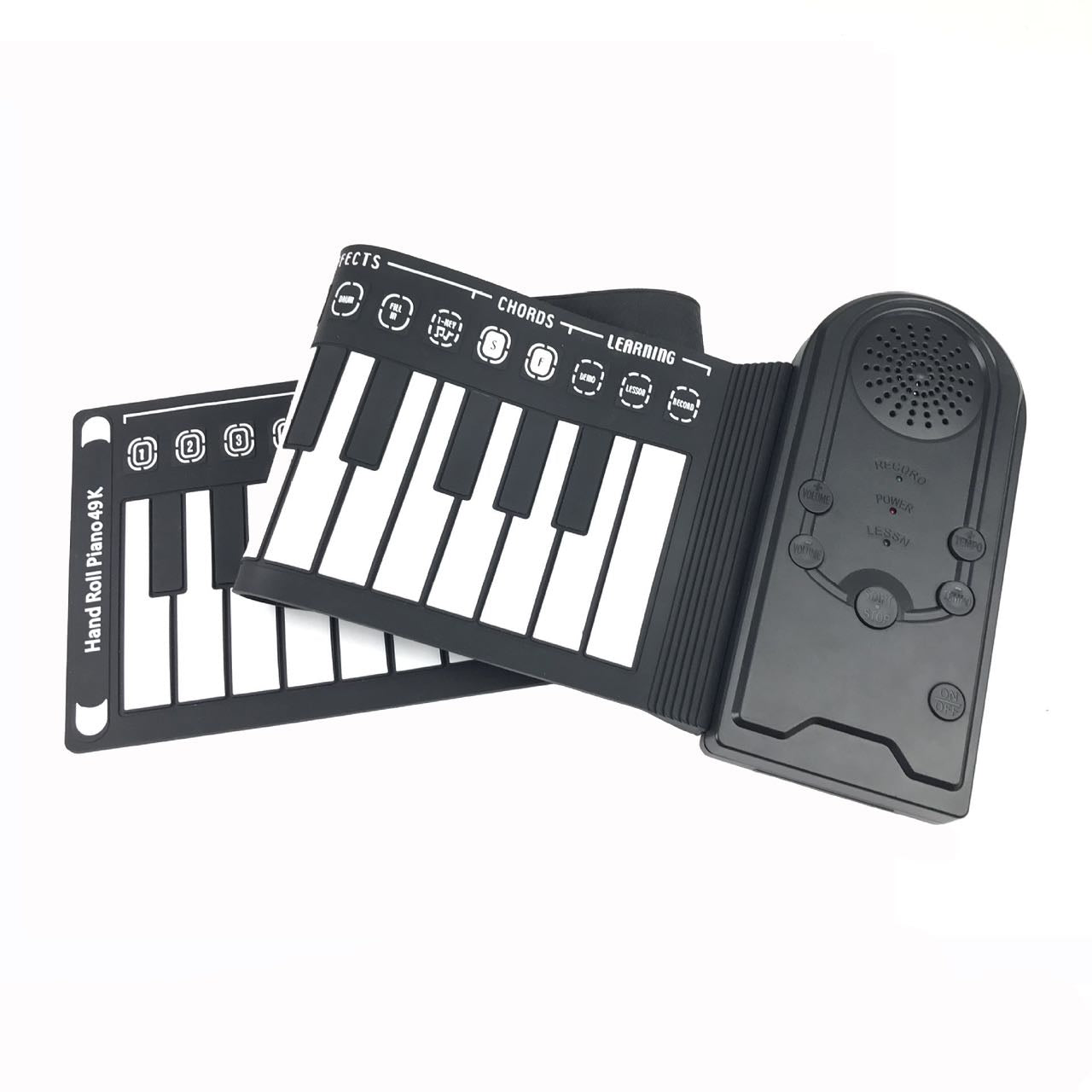 TASX Hand Roll Piano Pads Flexible Battery USB Powered (49 Keys)
