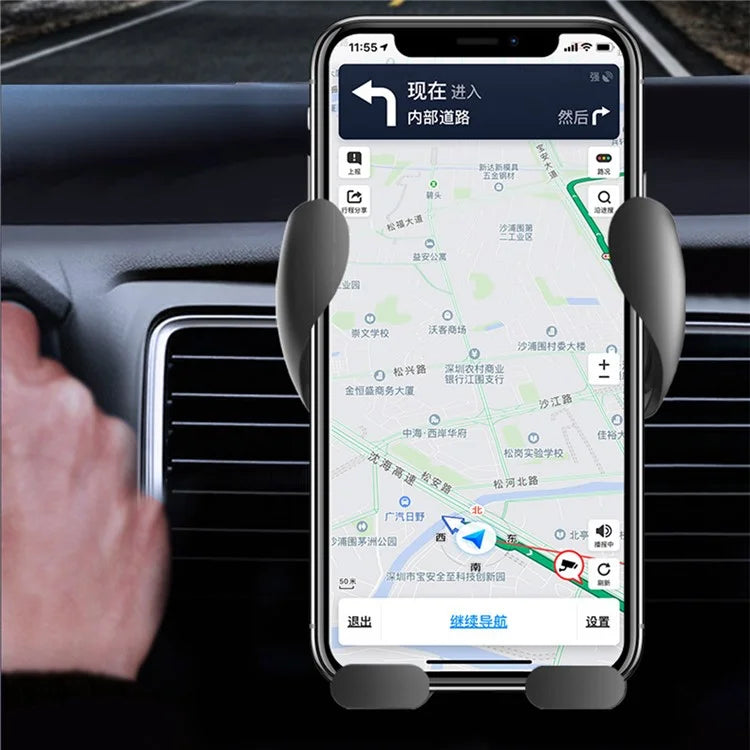 TASX F2 Cartoon Design Car Phone Holder – Rotatable Gravity Air Outlet Mount