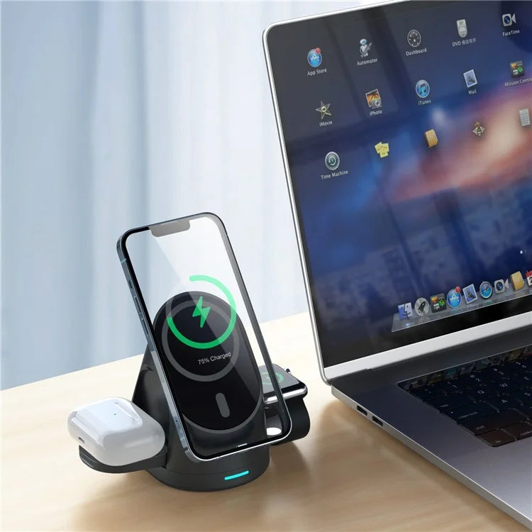 TASX LFX-179 3 in 1 Folding Fast Charging  MagSafe Charging Station