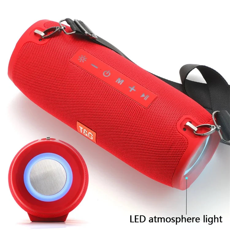 T&G TG322 20W Portable Bluetooth Speaker with RGB Light & Waterproof Design