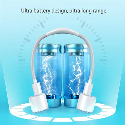 TASX Portable USB Rechargeable Hanging Neck Fan with Quiet Turbo Cooling