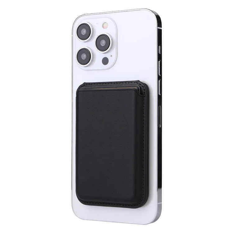 TASX G057 MagSafe Card Holder – PU Leather Back Attachment with Kickstand