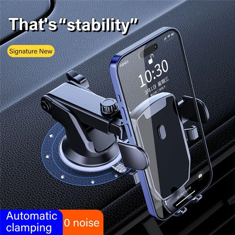 TASX K5 Suction Cup Car Phone Holder – Telescopic Arm, Universal Mount